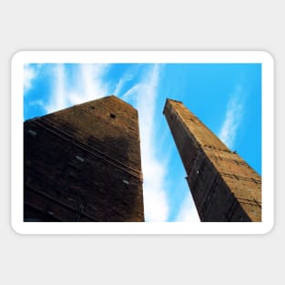 The Two Towers in Bologna Sticker